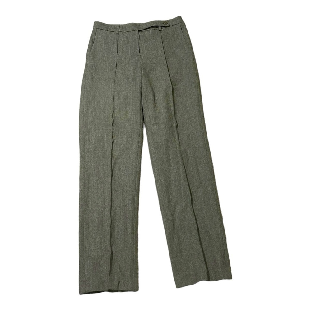 Theory Women’s Wool/lycra Dress Pants. Size 6. Grey/green.